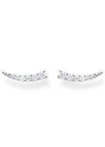 Thomas Sabo Damen Paar Ohrstecker "Ear climber, H2158-051-14, H2158-414-14, H2158-488-7", Silber 925 (Sterlingsilber), bunt, Silber 925