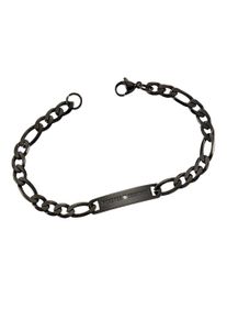 ZEEme Damen Armband "Edelstahl Armband PartnerID 20,5cm schwarz", 20,5cm, Edelstahl, schwarz, Edelstahl, Armbänder