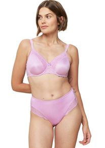 Triumph Damen Minimizer-BH "Ladyform Soft W X", Gr. 75, lila, Spitze, Obermaterial: 50% Polyamid, 41% Polyester, 9% Elasthan LYCRA, klassisch, BHs,