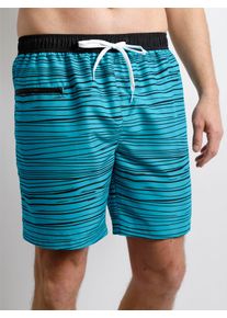 feel good Herren Badeshorts, grün, Gr. 5, Polyester, Badehosen