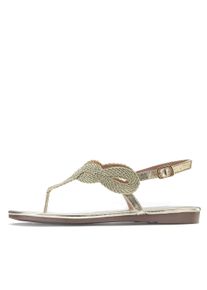 Lascana Damen Zehentrenner, Gr. 43, gold, Obermaterial: 100% Textilmaterial. Futter: 100% Lederimitat. Decksohle: 100% Lederimitat. Laufsohle: 100%