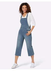 Casual Looks Damen Jeanslatzhose, blau, Gr. 48, unifarben, 99% Baumwolle, 1% Elasthan, Jeans