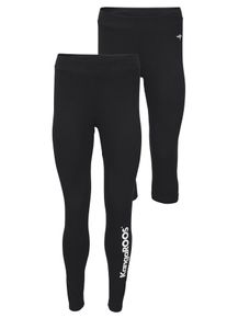 Kangaroos Damen Leggings "Doppelpack", schwarz, sportlich, Gr. 56, unifarben, Obermaterial: 95% Baumwolle, 5% Elasthan, Hosen, Große Größen