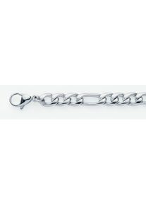 Adelia´s ADELIA ́S Damen Edelstahlarmband "Edelstahl Figaro Armband 21 cm Ø 7,3 mm", 21, Edelstahl, silber, Edelstahl, Armbänder, Edelstahlschmuck für Damen