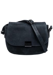 Bruno Banani Damen Umhängetasche, blau, Leder, unifarben, Taschen, echt Leder
