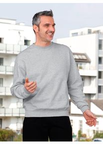 Herren Sweatshirt, grau, Gr. 4, Fruit of the Loom, unifarben, 80% Baumwolle, 20% Polyester, Sweatshirts