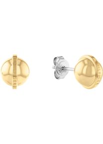 Tommy Hilfiger Damen Paar Ohrstecker "METALLIC ORBS, 2780813, 2780814", Edelstahl, gelb, Edelstahl, Ohrringe