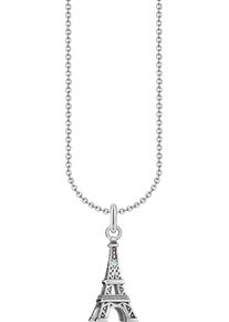 Thomas Sabo Damen Kette mit Anhänger "Eiffelturm-Anhänger, KE2236-643-14-L45V", 45, Silber 925 (Sterlingsilber), bunt, Silber 925 (Sterlingsilber),