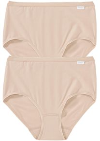Speidel Damen Formslip, Gr. 40, beige, Obermaterial: 92% Baumwolle, 8% Elasthan, unifarben, Unterhosen, Badge auf der Vorderseite