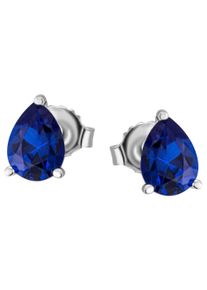 Firetti Damen Paar Ohrstecker "Schmuck Geschenk Silber 925 Ohrschmuck blau", Silber 925 (Sterlingsilber), bunt, Silber 925 (Sterlingsilber),