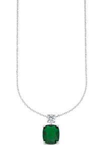 Firetti Damen Kette mit Anhänger "Schmuck Geschenk Silber 925 Halsschmuck Halskette Ankerkette Oktagon", Silber 925 (Sterlingsilber), L: 47cm B: