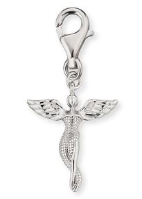 Engelsrufer Damen Charm-Einhänger "ENGEL, ERC-LILANGEL, ERC-LILANGEL-G, ERC-LILANGEL-R", silber, Silber 925 (Sterlingsilber), Charms