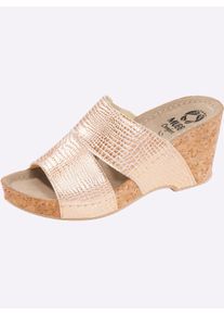 MUBB Damen Hausschuh, Gr. 41, rosa, Leder, feminin, Schuhe