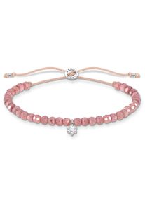 Thomas Sabo Damen Armband "Perlen mit Stein, A1987-401-11-L20V,-401-9-L20V,-905-17-L20V", 20, Silber 925 (Sterlingsilber)-Nylon, bunt, Silber 925