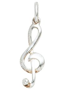 Jobo Damen Ketten-Anhänger "Anhänger Notenschlüssel", Silber 925 (Sterlingsilber), silber, Silber 925 (Sterlingsilber), Schmuckanhänger, 925 Silber