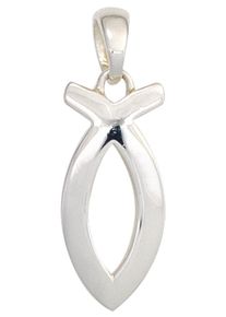 Jobo Damen Ketten-Anhänger "Anhänger Ichthys", Silber 925 (Sterlingsilber), silber, Silber 925 (Sterlingsilber), Schmuckanhänger, 925 Silber
