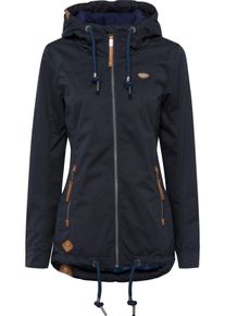 Ragwear Damen Funktionsjacke "ZUZKA", blau, casual, Gr. XL, unifarben, kontrastfarbene Details, Web, Obermaterial: 100% Polyester. Futter: 100%