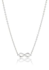 UNIKE JEWELLERY Damen Kette mit Anhänger "MEANINGFUL INFINITE UNENDLICHKEITSSCHLEIFE, UK.CL.1204.0033", Silber 925 (Sterlingsilber), L: 47cm, silber,