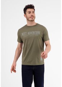 Lerros Herren T-Shirt "Lerros T-Shirt *Next Adventure*", grün, Gr. S, 100% Baumwolle, Shirts