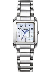 Citizen Damen Solaruhr, silber, Armbanduhren, Armbanduhr, Damenuhr, Edelstahlarmband, Saphirglas