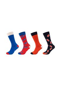 Fun Socks Damen Socken "Socken 4er Pack", Gr. 41, gold, 76% Baumwolle 22% Polyester 2% Elasthan, gemustert, Socken