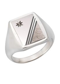 Firetti Herren Fingerring "Schmuck Geschenk Silber 925 Herrenring Silberring Siegelring", 19, Silber 925 (Sterlingsilber), 3mm, silber, Silber 925