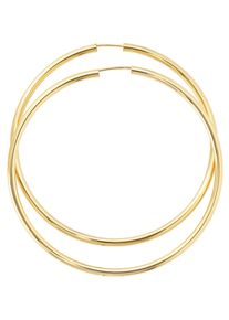 Jobo Damen Paar Creolen, Gelbgold 333, gold, Gelbgold 333, Ohrringe, rund 333 Gold