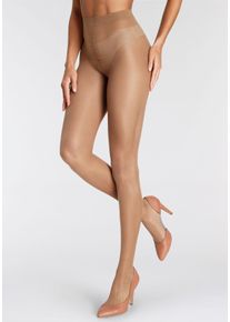 Lascana Damen Ouvert-Strumpfhose, Gr. 36, beige, Obermaterial: 92% Polyamid, 8% Elasthan, uni, Strumpfhosen, 20 den