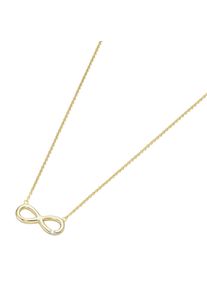 Luigi Merano Damen Collier "Infinity, mit Brillant, Gold 585", 45cm, Gelbgold 585, gold, Gelbgold 585, Halsketten