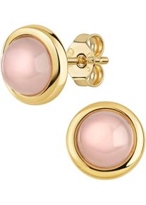 Firetti Damen Paar Ohrstecker "Schmuck Geschenk Gold 333 Ohrschmuck Ohrringe Kreis rund Edelstein", Gelbgold 333, bunt, Gelbgold 333, Ohrringe, Made