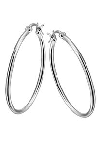 Firetti Damen Paar Creolen "Schmuck Geschenk Silber 925 zeitlos Basic rhodiniert", Silber 925 (Sterlingsilber), silber, Silber 925 (Sterlingsilber),