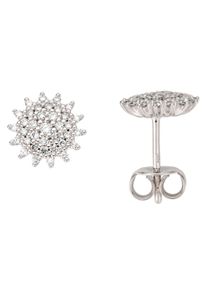 Firetti Damen Paar Ohrstecker "Schmuck Geschenk Gold 585 Ohrschmuck", 0,32 ct P2 = erkennbare Einschlüsse, Weißgold 585-Diamanten, weiß, Weißgold