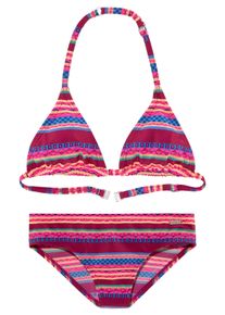 Buffalo Kinder Triangel-Bikini "Lux Kids", rot, Gr. 134, gemustert, bedruckt, Polyamid, Bikini-Sets, mit abstraktem Druck