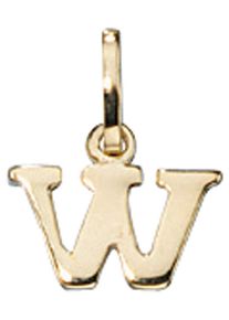 Jobo Damen Buchstaben-Anhänger "Anhänger Buchstabe", W, Gelbgold 333, gold, Gelbgold 333, Schmuckanhänger, 333 Gold