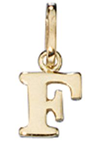 Jobo Damen Buchstaben-Anhänger "Anhänger Buchstabe", F, Gelbgold 333, gold, Gelbgold 333, Schmuckanhänger, 333 Gold