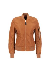 Damen Bomberjacke "Alpha Industries Women - Bomber Jackets MA-1 VF LW Wmn", braun, Gr. L, Alpha Industries, Obermaterial: 100% Nylon, Futter: 100%