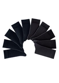 H.I.S. H.I.S Damen Freizeitsocken, Gr. 35, schwarz, Obermaterial: 76% Baumwolle, 23% Polyamid, 1% Elasthan, unifarben, Socken, mit weichen Rippbündchen