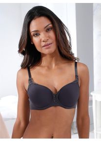 Viania Damen T-Shirt-BH, Gr. 100, grau, 62% Polyamid, 27% Polyester, 11% Elasthan, BHs
