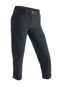 Maier Sports Damen Funktionshose "Lulaka 7/8", schwarz, Gr. 38, 90% Polyamid, 10% Elasthan, Hosen, Damen Wanderhose, atmungsaktive und elastische
