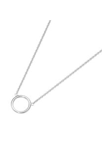 Damen Charm-Kette "Kreis Anhänger, Silber 925", 45cm, Silber 925 (Sterlingsilber), silber, Giorgio Martello MILANO, Silber 925 (Sterlingsilber),