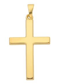 Adelia´s ADELIA ́S Damen Ketten-Anhänger "585 Gold Kreuz Anhänger", Gelbgold 585, gold, Gelbgold 585, Schmuckanhänger, Goldschmuck für Damen & Herren