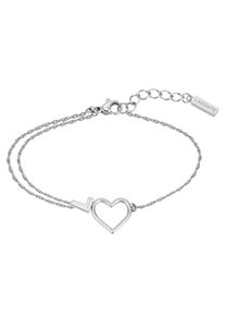 Lacoste Damen Armband "Schmuck Edelstahl Armband Fantasiekette VOLTE", Edelstahl, silber, Edelstahl, Armbänder