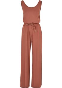Urban Classics Damen Jumpsuit "Urban Classics Damen Ladies Long Sleevless Modal Jumpsuit", orange, Gr. 4XL, unifarben, 77% Modal, 23% Polyester,