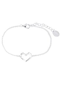 s.Oliver Damen Armband "Herz, 2036862", Silber 925 (Sterlingsilber), bunt, Silber 925 (Sterlingsilber), Armbänder, mit Zirkonia (synth.)