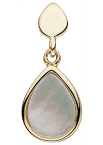Jobo Damen Ketten-Anhänger "Anhänger Tropfen", Silber 925 (Sterlingsilber), gold, Silber 925 (Sterlingsilber), Schmuckanhänger, 925 Silber vergoldet