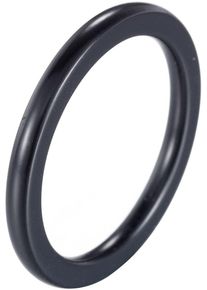 Firetti Damen Fingerring "Schmuck Geschenk Edelstahl Ring Damenring Herrenring Color", 53, Edelstahl, 2,1mm, schwarz, Edelstahl, Fingerringe