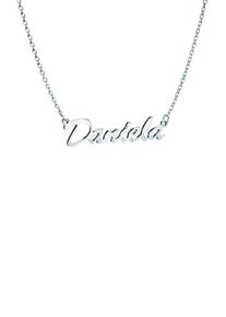 Firetti Damen Namenskette "Schmuck Geschenk Silber 925 Halskette mit deinem Namen", Silber 925 (Sterlingsilber), L: 45cm, silber, Silber 925