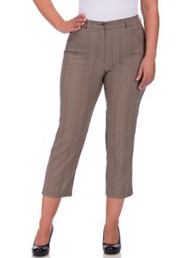 KjBRAND Damen 7/8-Hose "BEA 7/8", grau, casual, Gr. 42, Web, Obermaterial: 47% Baumwolle, 45% Polyester, 6% Viskose, 2% Elasthan, Hosen, bügelfrei