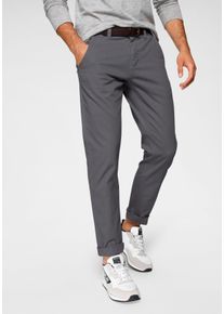 Bruno Banani Herren Chinohose, grau, casual, Gr. 30, unifarben, Web, Obermaterial: 98% Baumwolle, 2% Elasthan, Hosen