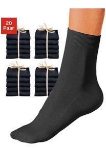 GO IN Damen Socken, Gr. 39, schwarz, Polyester, Baumwolle, Baumwollmischung, unifarben, Socken, in der Großpackung